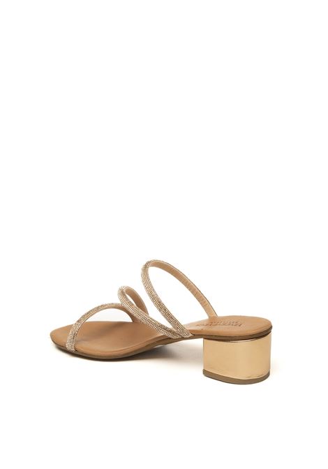 Champagne strip sandal VINCENT VEGA | PS408STRIP-CHAMPAGNE